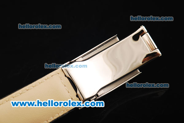 Rolex Daytona Chronograph Quartz Movement Steel Case with Black Dial and Black Leather Strap - Click Image to Close